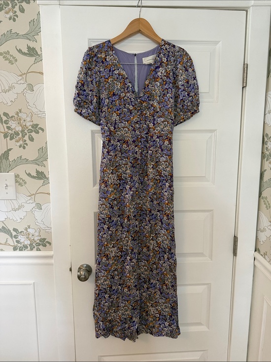Anthropologie Dresses & Skirts - Anthropologie Lavender Floral Wrap-Style Maxi Dress